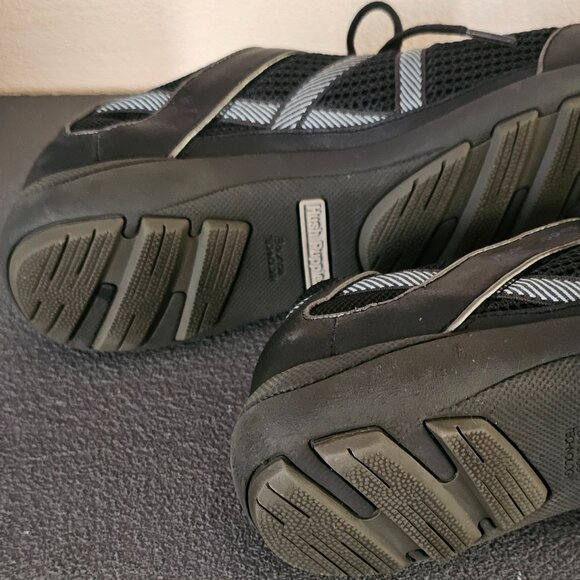 Hush Puppies US 7M Bounce Tech Black Leather Lace Up Oxford Sneaker - Picture 4 of 5